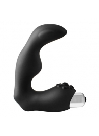 Черный вибромассажер простаты FantASStic Vibrating Prostate Massager - 11,3 см. - Dream Toys - в Самаре купить с доставкой