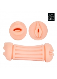 Двусторонний мастурбатор - ротик и вагина - Bior toys - в Самаре купить с доставкой