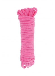 Розовая веревка для связывания Sweet Caress Rope - 10 метров - Sweet Caress - купить с доставкой в Самаре