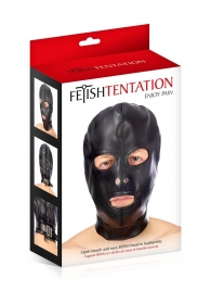 Маска-шлем с прорезями для глаз и рта - Fetish Tentation - купить с доставкой в Самаре