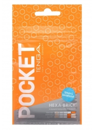 Карманный мастурбатор HEXA-BRICK - Tenga - в Самаре купить с доставкой