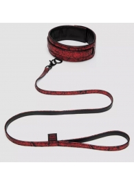 Стильный ошейник с поводком Reversible Faux Leather Collar and Lead - Fifty Shades of Grey - купить с доставкой в Самаре