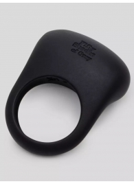 Черное эрекционное виброкольцо Sensation Rechargeable Vibrating Love Ring - Fifty Shades of Grey - в Самаре купить с доставкой