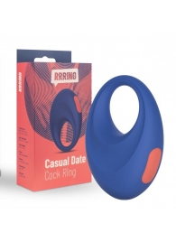 Синее эрекционное кольцо RRRING Casual Date Cock Ring - FeelzToys - в Самаре купить с доставкой