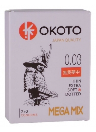 Набор из 4 презервативов OKOTO MegaMIX - Sitabella - купить с доставкой в Самаре