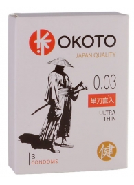 Ультратонкие презервативы OKOTO Ultra Thin - 3 шт. - Sitabella - купить с доставкой в Самаре
