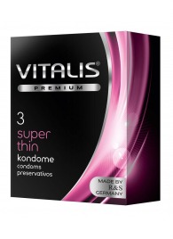 Ультратонкие презервативы VITALIS PREMIUM super thin - 3 шт. - Vitalis - купить с доставкой в Самаре