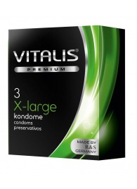 Презервативы увеличенного размера VITALIS PREMIUM x-large - 3 шт. - Vitalis - купить с доставкой в Самаре
