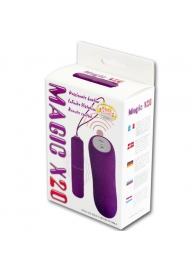Розовая вибропуля Magic X20 с дистанционным пультом управления 20 режимами вибрации - Baile