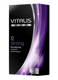 Презервативы с утолщённой стенкой VITALIS PREMIUM strong - 12 шт. - Vitalis - купить с доставкой в Самаре