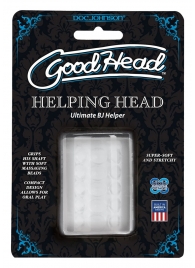 Прозрачный мастурбатор HELPING HEAD - Doc Johnson - в Самаре купить с доставкой