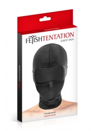Сплошная маска-шлем с имитацией повязки для глаз - Fetish Tentation - купить с доставкой в Самаре