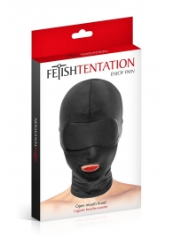 Сплошная маска на голову с прорезью для рта - Fetish Tentation - купить с доставкой в Самаре