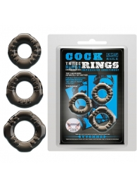 Набор из 3 эластичных дымчатых эрекционных колец - Baile - в Самаре купить с доставкой