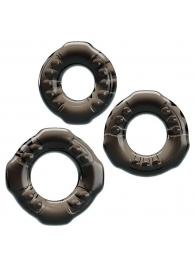 Набор из 3 эластичных дымчатых эрекционных колец - Baile - в Самаре купить с доставкой