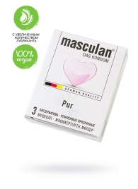 Супертонкие презервативы Masculan Pur - 3 шт. - Masculan - купить с доставкой в Самаре