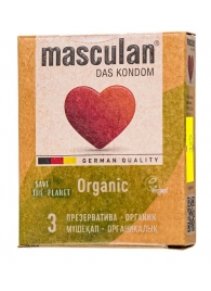 Экологически чистые презервативы Masculan Organic - 3 шт. - Masculan - купить с доставкой в Самаре