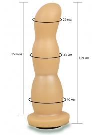 Телесная рельефная насадка Harness - 15,9 см. - LOVETOY (А-Полимер) - купить с доставкой в Самаре
