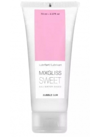 Смазка на водной основе Mixgliss Sweet с ароматом бабл-гам - 70 мл. - Mixgliss - купить с доставкой в Самаре