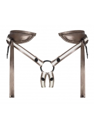 Бронзовый пояс для насадок Desirous Harness - Strap-on-me - купить с доставкой в Самаре