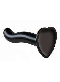 Черный фаллоимитатор-насадка Strap-On-Me P G spot Dildo size S - 16,4 см. - Strap-on-me - купить с доставкой в Самаре