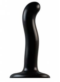 Черный фаллоимитатор-насадка Strap-On-Me P G spot Dildo size S - 16,4 см. - Strap-on-me - купить с доставкой в Самаре