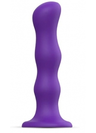 Фиолетовая насадка Strap-On-Me Dildo Geisha Balls size XL - Strap-on-me - купить с доставкой в Самаре