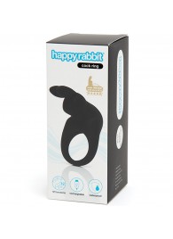 Черное эрекционное виброкольцо Happy Rabbit Rechargeable Rabbit Cock Ring - Happy Rabbit - в Самаре купить с доставкой