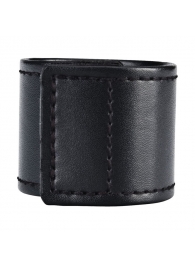 Хомут-утяжка для мошонки из искусственной кожи на липучке VELCRO BALL STRETCHER- 4 см. - BlueLine - в Самаре купить с доставкой