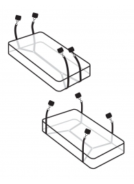 Фиксаторы для кровати WRAPAROUND MATTRESS RESTRAIN - Pipedream - купить с доставкой в Самаре