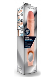 Телесная насадка на пенис 10 Inch Cock Sheath Extender - 25 см. - Blush Novelties - в Самаре купить с доставкой