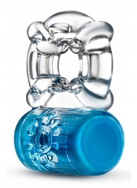 Синее эрекционное виброкольцо Pleaser Rechargeable C-Ring - Blush Novelties - в Самаре купить с доставкой