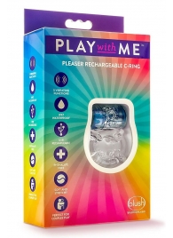 Фиолетовое эрекционное виброкольцо Pleaser Rechargeable C-Ring - Blush Novelties - в Самаре купить с доставкой