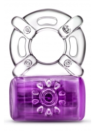Фиолетовое эрекционное виброкольцо One Night Stand Vibrating C-Ring - Blush Novelties - в Самаре купить с доставкой