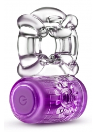 Фиолетовое эрекционное виброкольцо One Night Stand Vibrating C-Ring - Blush Novelties - в Самаре купить с доставкой
