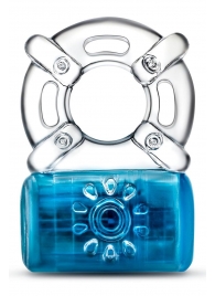 Синее эрекционное виброкольцо One Night Stand Vibrating C-Ring - Blush Novelties - в Самаре купить с доставкой