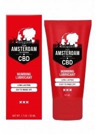 Пролонгирующий лубрикант Numbing CBD from Amsterdam - 50 мл. - Shots Media BV - купить с доставкой в Самаре