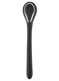 Черный гибкий уретральный стимулятор с вибрацией Vibrating Bendable Dilator - 13,5 см. - Orion - купить с доставкой в Самаре