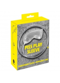 Прозрачная насадка на пенис Piss Play Sleeve для игр с мочеиспусканием - Orion - купить с доставкой в Самаре
