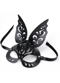 Черная ажурная маска  Зайка  с ушками - Crazy Handmade - купить с доставкой в Самаре