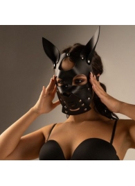 Черная маска  Собака  с ушками - Crazy Handmade - купить с доставкой в Самаре