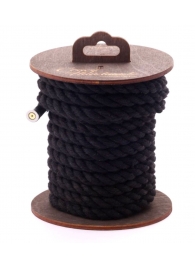 Черная хлопковая веревка для бондажа на катушке - 5 м. - Crazy Handmade - купить с доставкой в Самаре