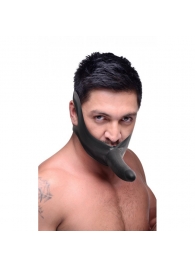 Черный кляп-страпон Masters Mini Face Fuck Strap-On - 14 см. - XR Brands - купить с доставкой в Самаре