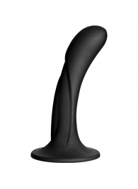 Черная изогнутая насадка Vac-U-Lock G-Spot - 16,5 см. - Doc Johnson - купить с доставкой в Самаре