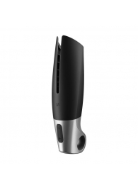 Черный мастурбатор с вибрацией Power Masturbator - Satisfyer - в Самаре купить с доставкой