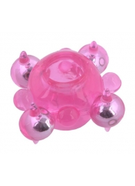 Эрекционное кольцо c бусинками - Toyfa Basic - в Самаре купить с доставкой