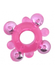 Эрекционное кольцо c бусинками - Toyfa Basic - в Самаре купить с доставкой