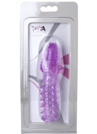 Фиолетовая насадка, удлиняющая половой член - 13,5 см. - Toyfa Basic - в Самаре купить с доставкой
