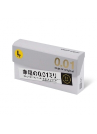 Презервативы Sagami Original 0.02 L-size увеличенного размера - 5 шт. - Sagami - купить с доставкой в Самаре