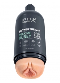 Телесный мастурбатор-вагина Shower Therapy Milk Me Honey - Pipedream - в Самаре купить с доставкой